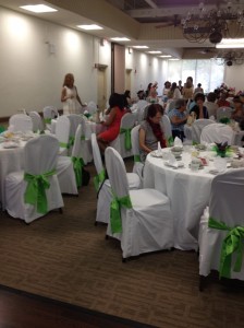 Photo showing some of the 170-odd attendees and decoration