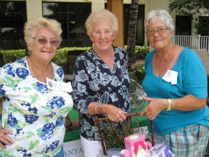 Orpha, Jo Marie, and raffle winner at Life Connect Fair