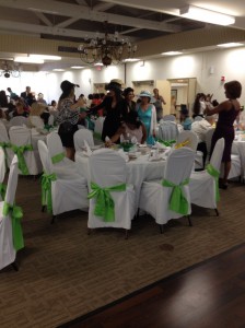 Photo showing some of the 170-odd attendees and decoration